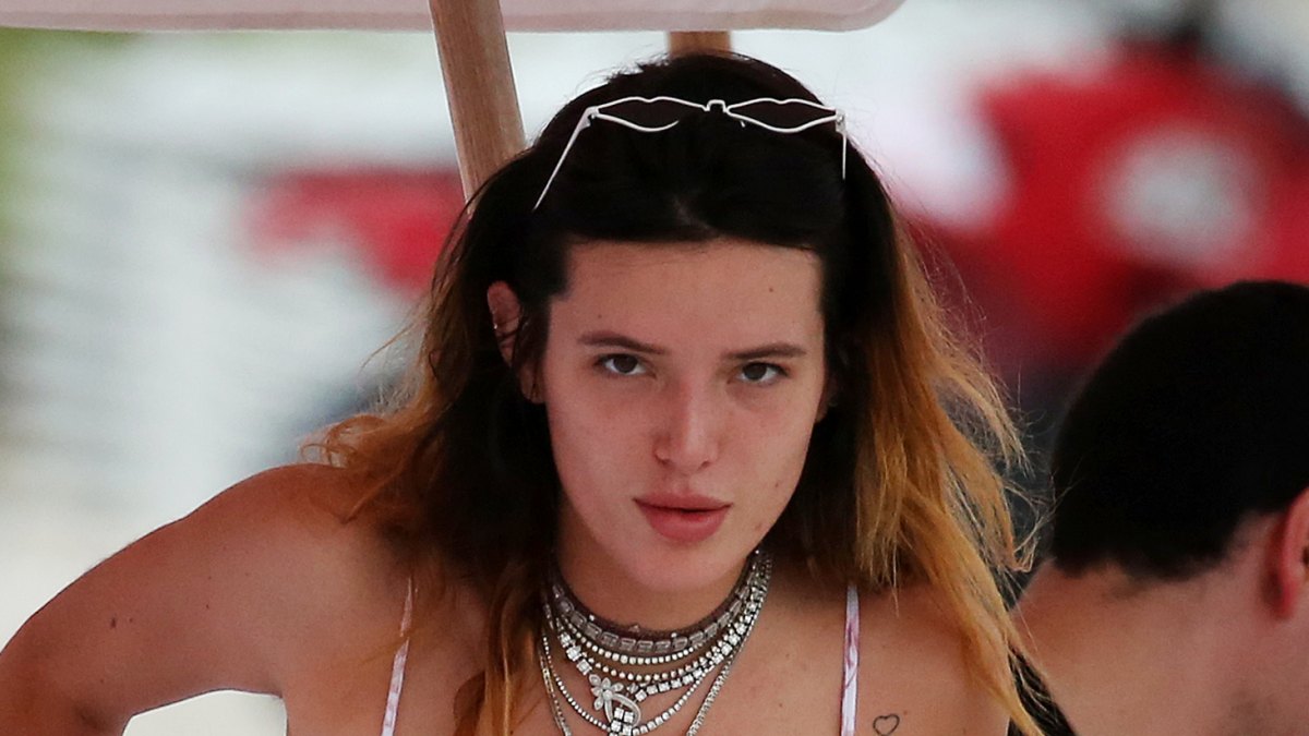 Bella Thorne Bikini Miami Beach Day Pup