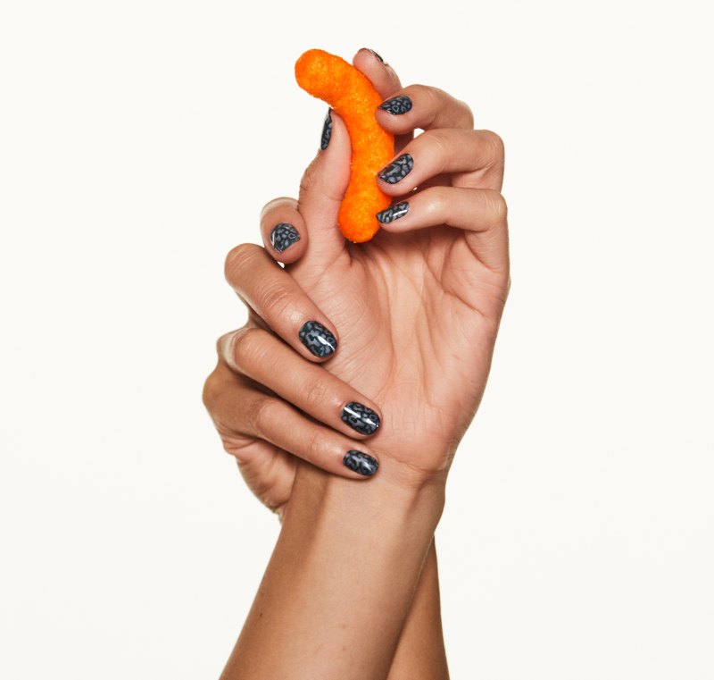 Cheetos House of Flamin Haute Black Cheetah Nails