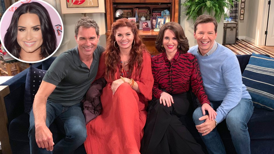 Demi Lovato and the cast of 'Will & Grace'