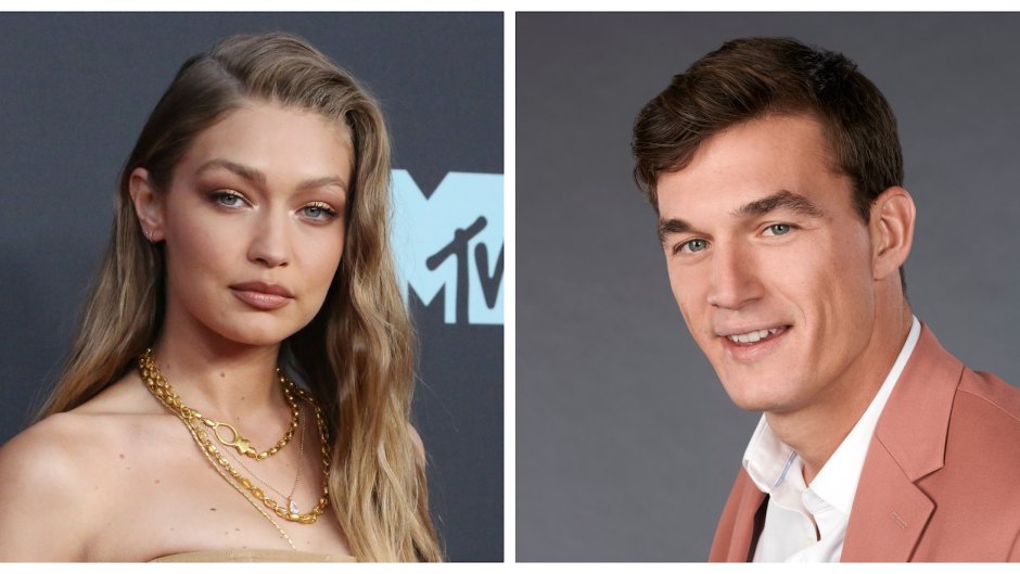 Gigi Hadid and Tyler Cameron side by side PDA at MTV VMAs afterparty
