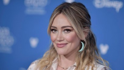 Hilary Duff at the Disney+ Press Line