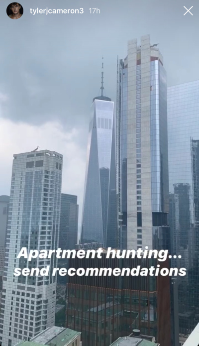 Bachelorette contestant Tyler Cameron Apartment Hunting in NYC