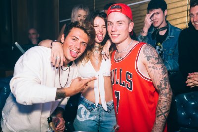 Bella Thorne and Boyfriend at TAO