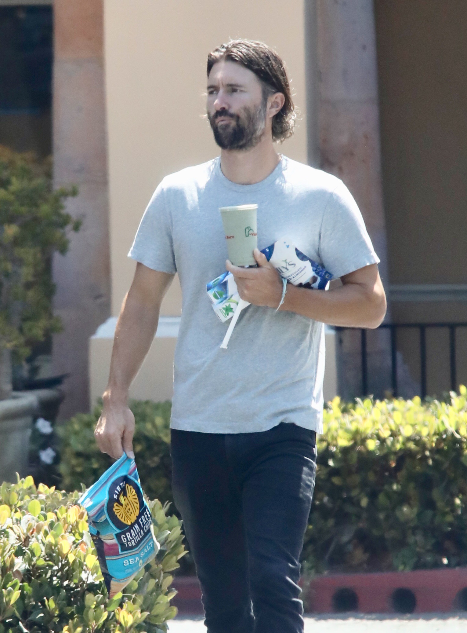 Brandon Jenner out running errands