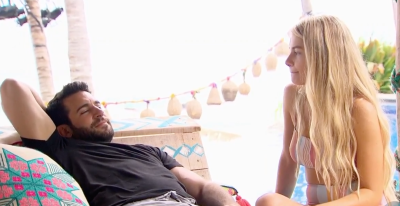 Demi Burnett and Derek Peth Bachelor In Paradise Chatting