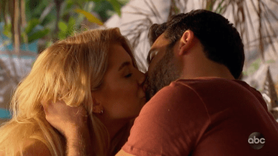 Derek Peth Kissing Demi on BIP
