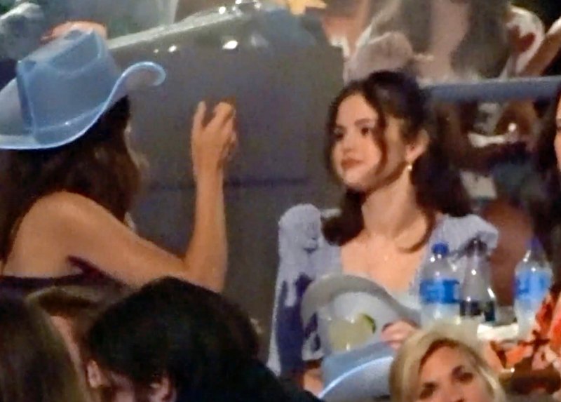 Selena Gomez smiling at a Kacey Musgraves concert