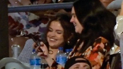 Selena Gomez smiling at a Kacey Musgraves concert