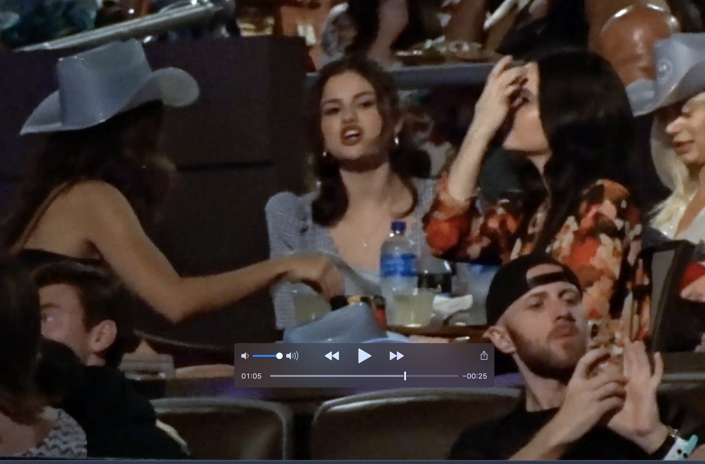 Selena Gomez smiling at a Kacey Musgraves concert