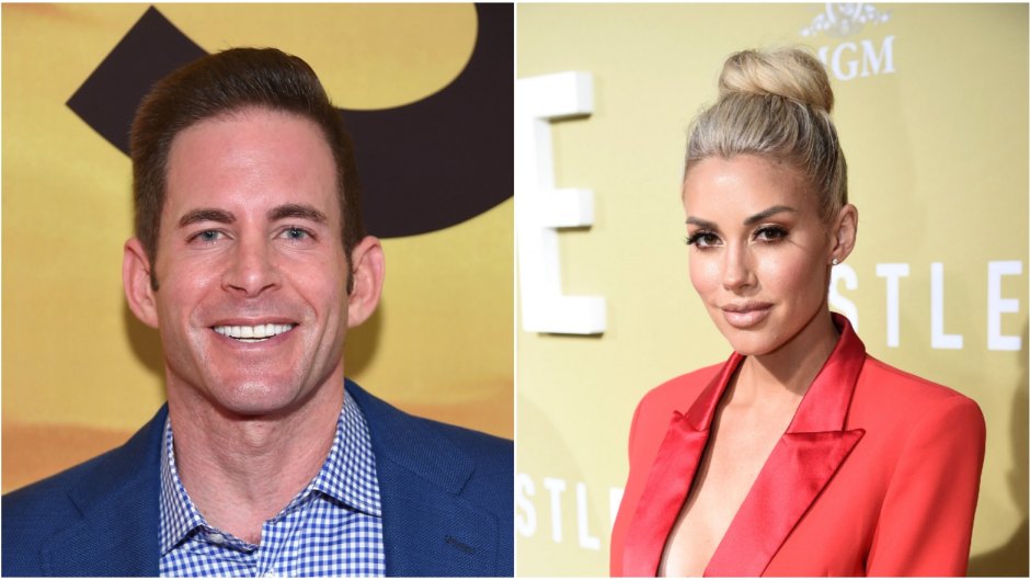 Side by side photo of Tarek El Moussa and Heather Rae Young