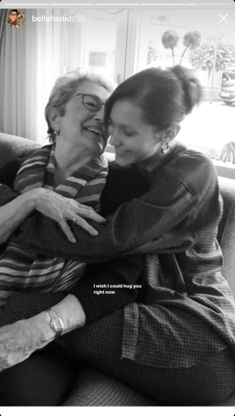 Bella Hadid and Her Grandmother