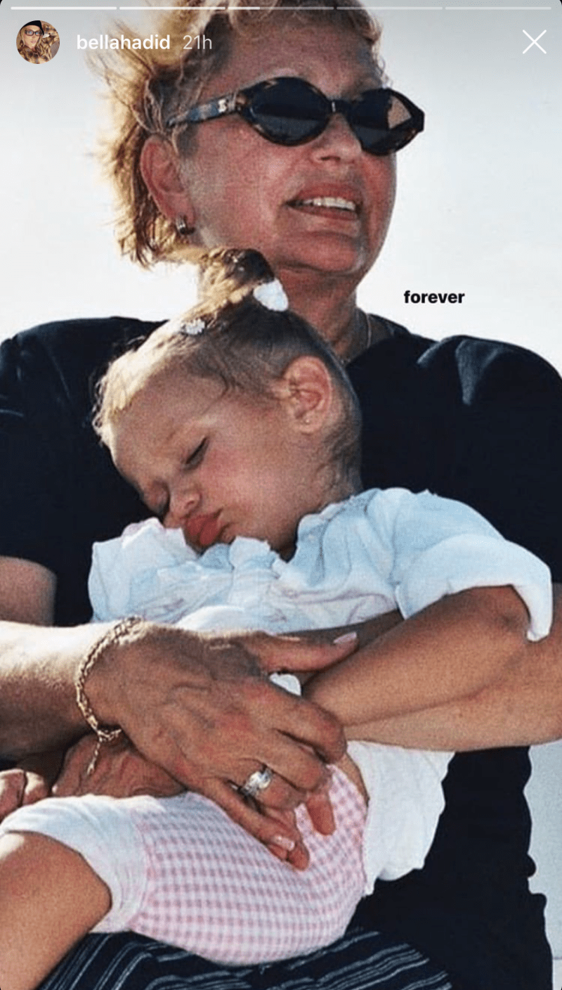 Bella Hadid and Her Grandmother