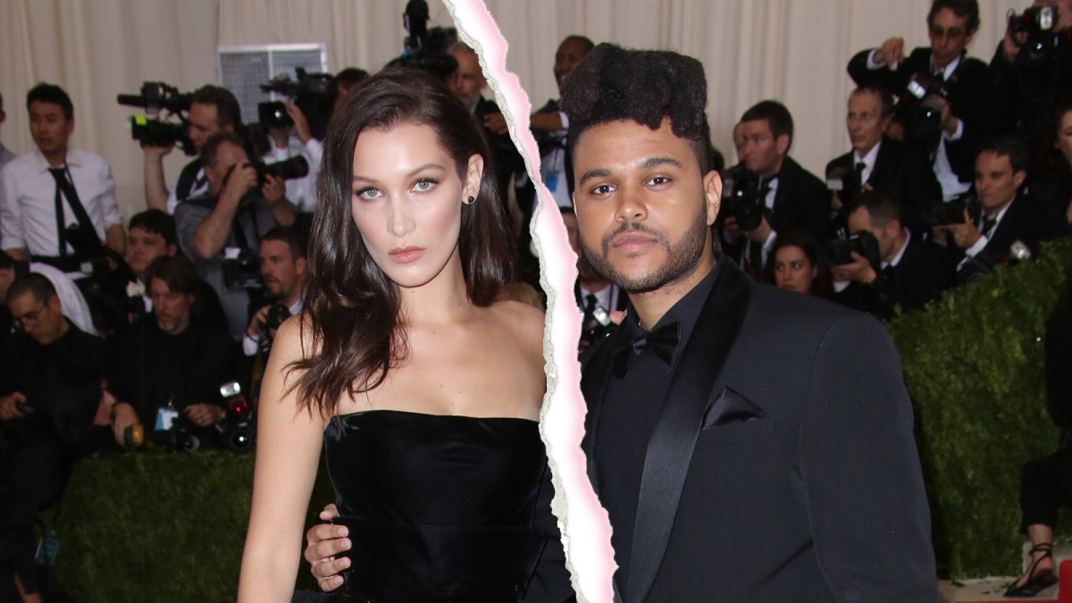 bella hadid the Weeknd Split