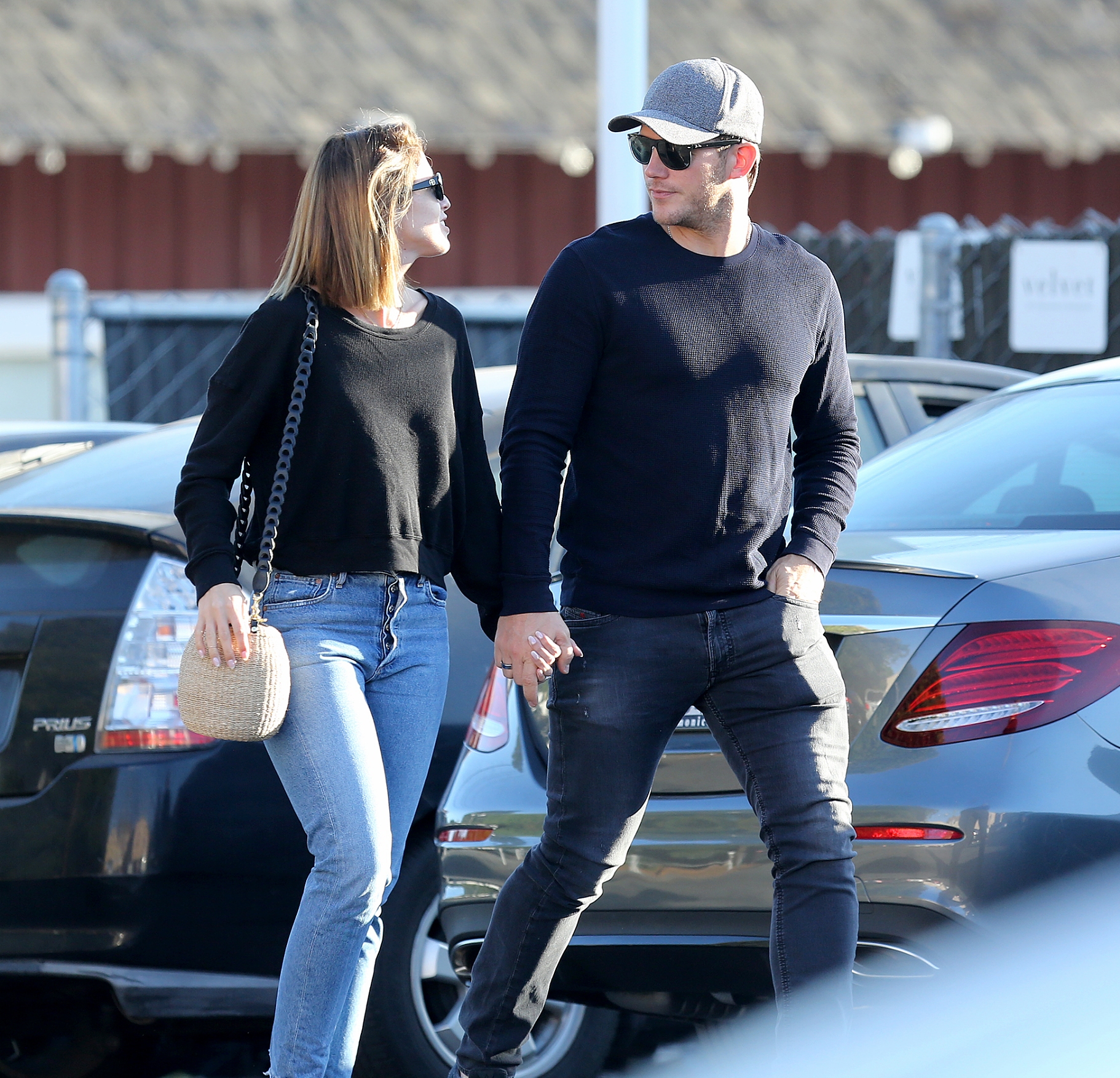 Chris Pratt and Katherine Schwarzenegger Giggle and Hold Hands