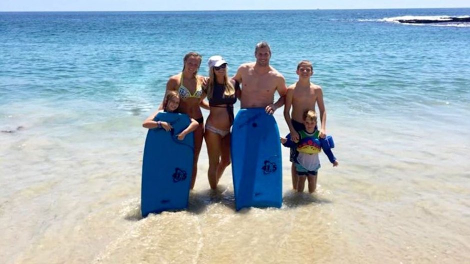 Pregnant Christina Anstead in a bikini with Ant and Family