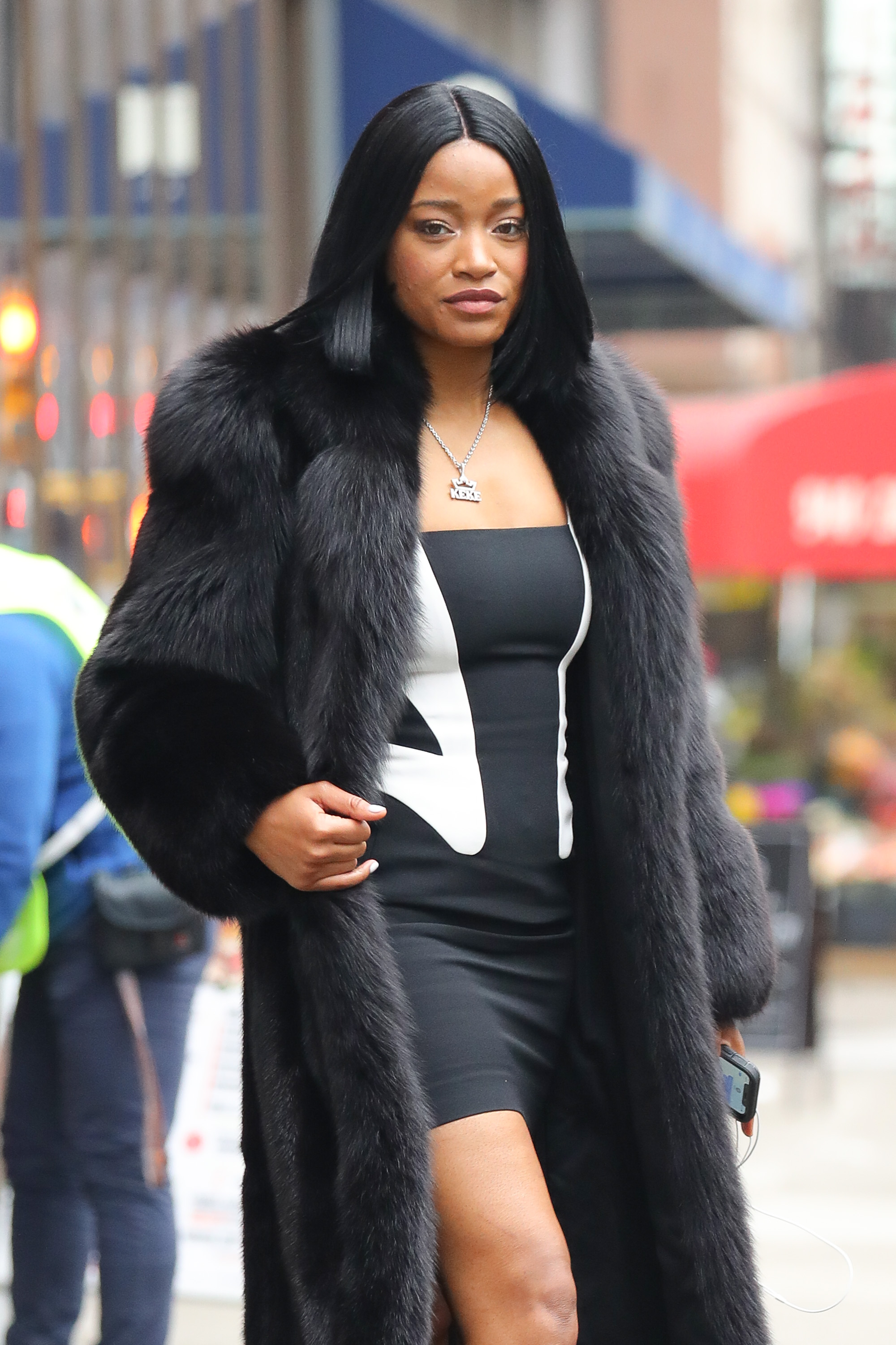 Keke Palmer seen leaving The Smith restaurant in New York City
