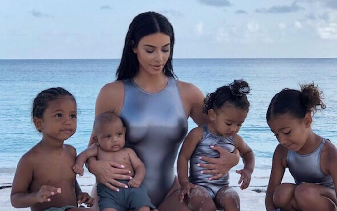 Kim Kardashian North West Saint West Chicago West Psalm West Bahamas Vacation