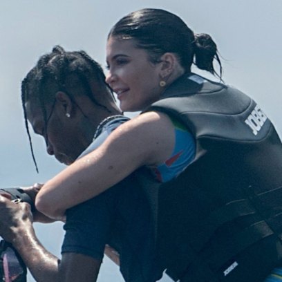Kylie Jenner and Travis Scott on a Jet Ski