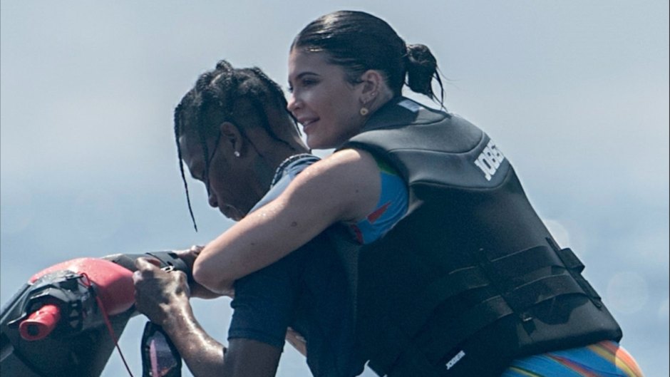 Kylie Jenner and Travis Scott on a Jet Ski
