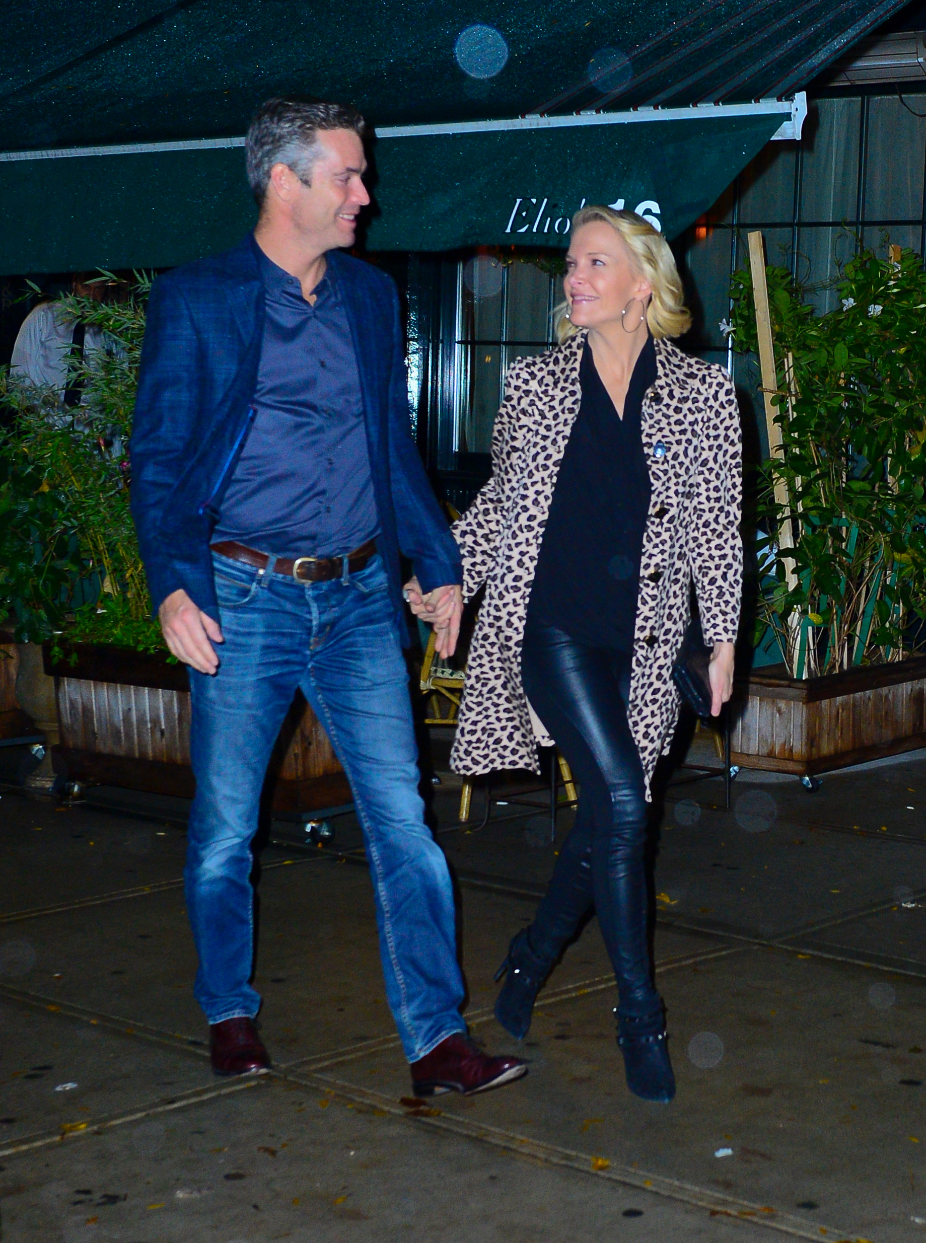 EXCLUSIVE: Megyn Kelly and Douglas Brunt date night to Elio's restaurant in New York