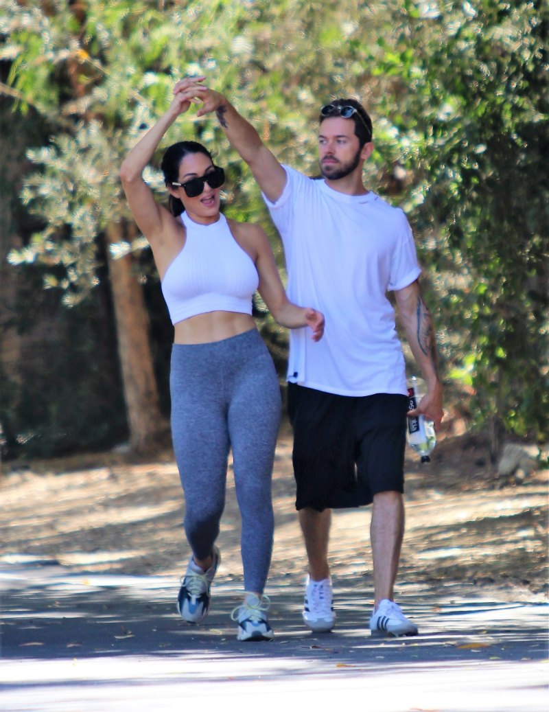 Nikki Bella and Artem Chigvintsev on a Hike