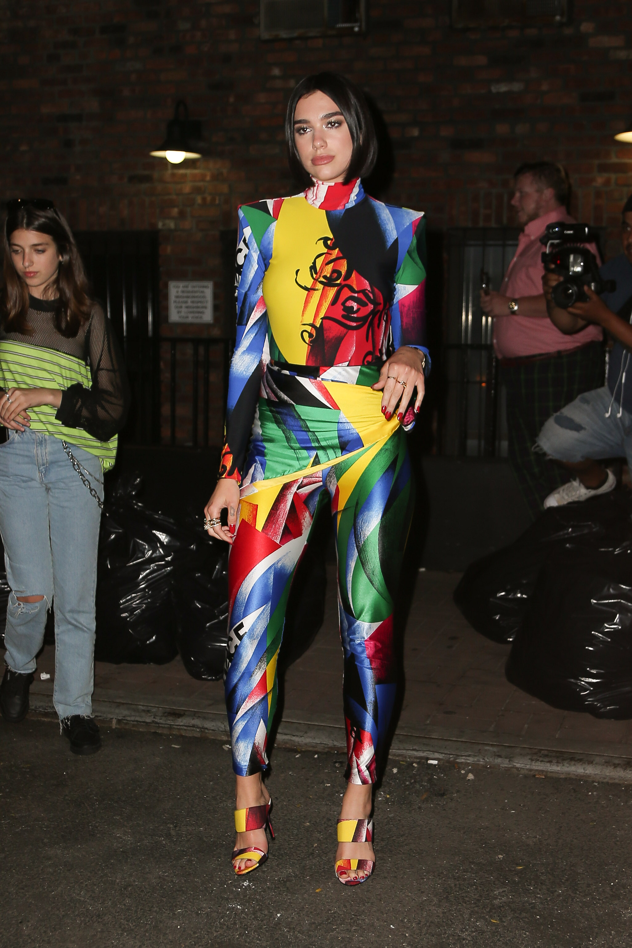 Dua Lipa seen coming out from the Shuko restaurant in NYC