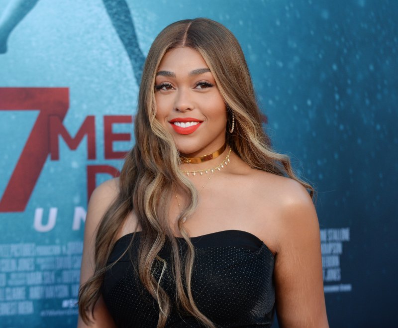 Jordyn Woods Red Lipstick Long Hair 47 Meters Down Premiere