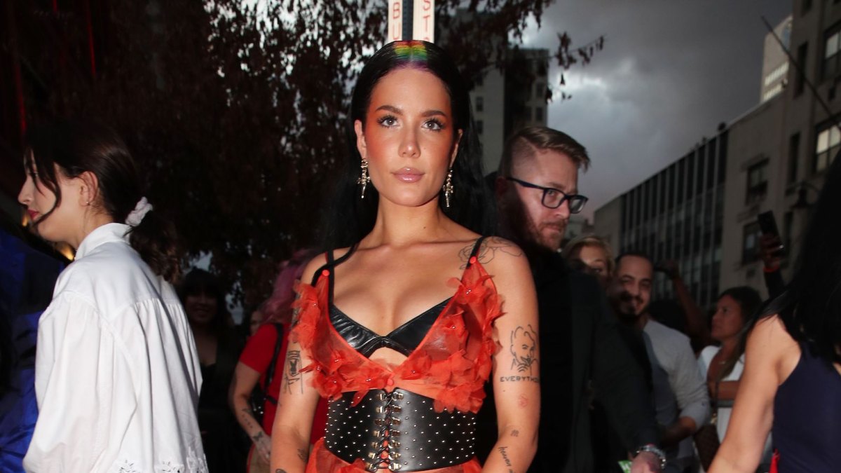 Halsey Sheer Red Dress MTV VMAs 2019