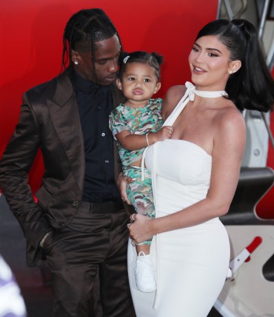 Travis Scott Stormi Webster Kylie Jenner 'Look Mom I Can Fly' Premiere red carpet