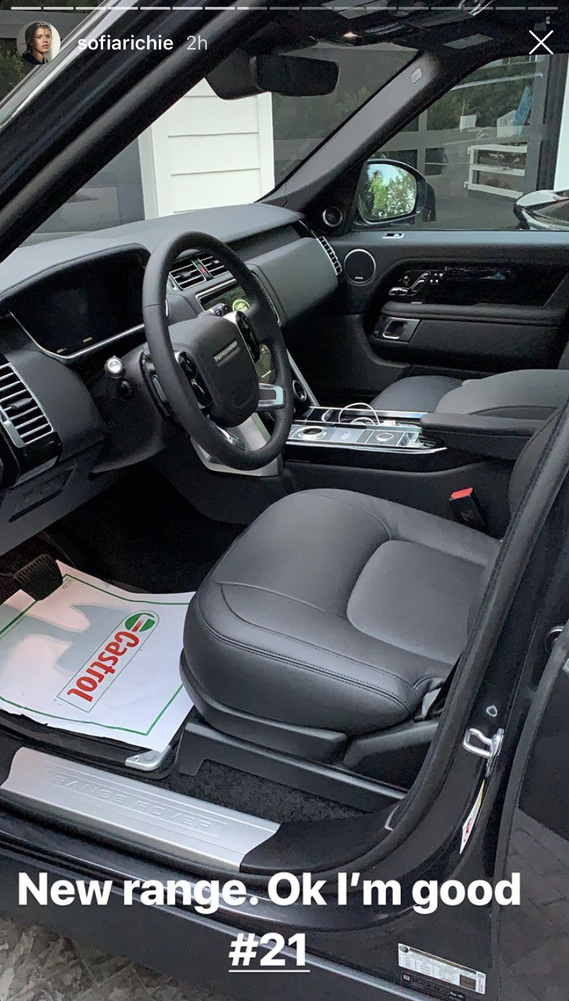 Sofia Richie New Car