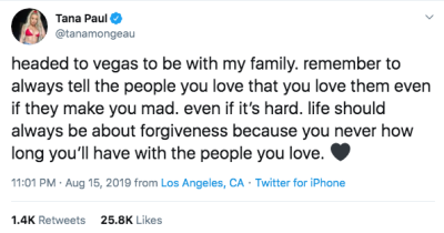 Tana Mongeau Tweet