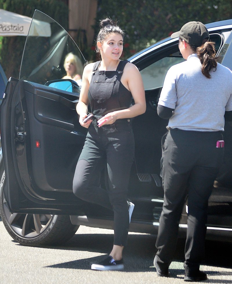 Ariel Winter overalls Lunch Beverly Hills