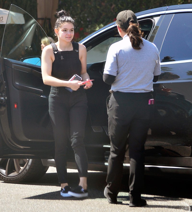 Ariel Winter overalls Lunch Beverly Hills