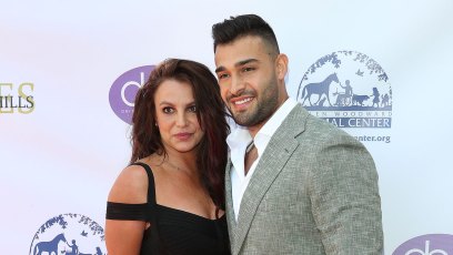 Britney Spears Rocks a Little Black Dress Alongside Boyfriend Sam Asghari at Daytime Beauty Awards