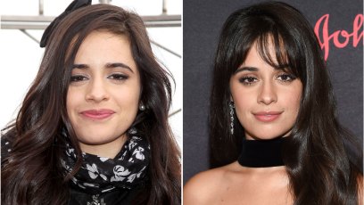 A split image of Camila Cabello