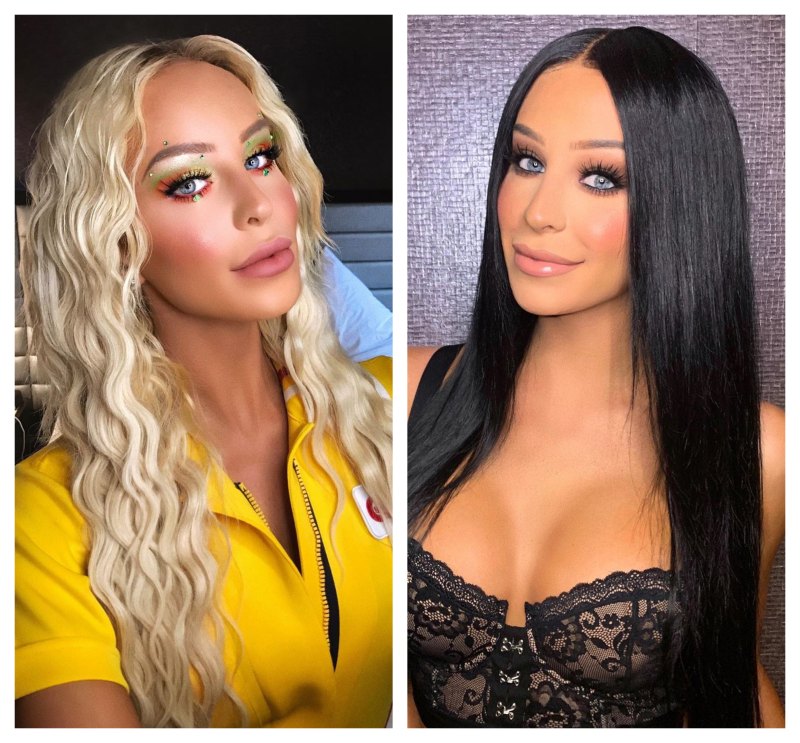 A split image of Gigi Gorgeous