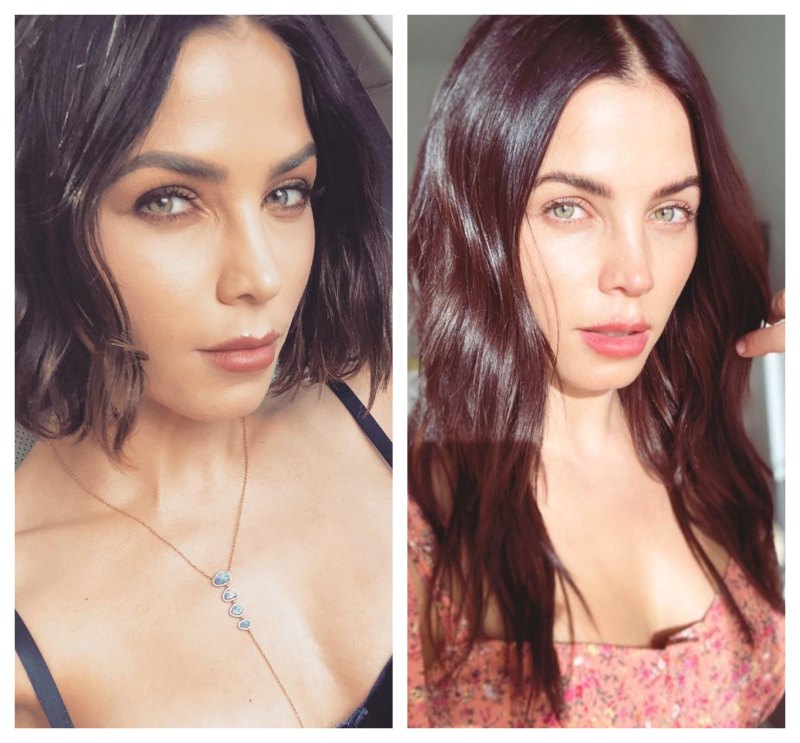 A split image of Jenna Dewan