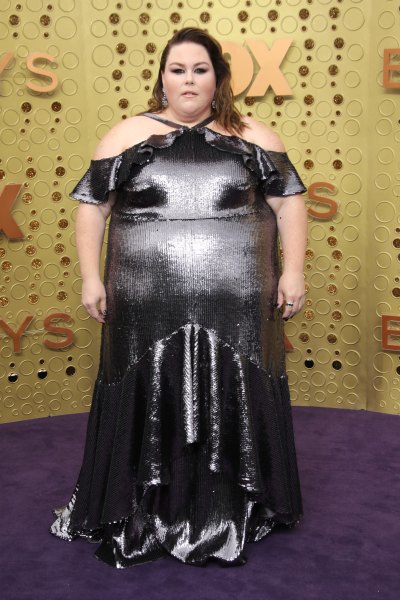 Chrissy Metz Wearing a Silver Dress at the 2019 Emmys