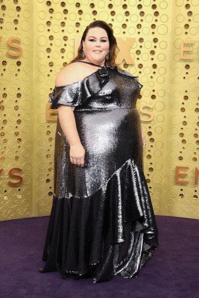 Chrissy Metz Wearing a Metallic Dress at the Emmys