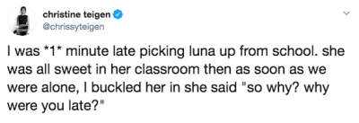 Chrissy Teigen's Tweet About Luna