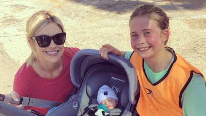 Christina Anstead Smiles with Son and Daughter at Soccer Game