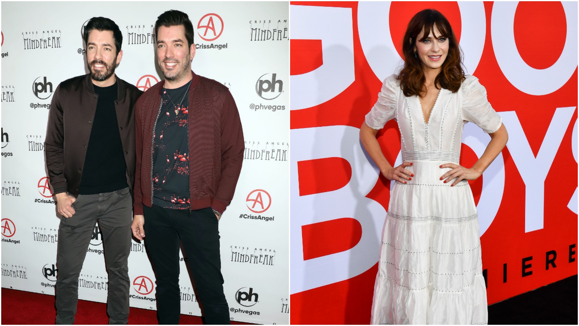 Drew and Jon Scott and Zooey Deschanel