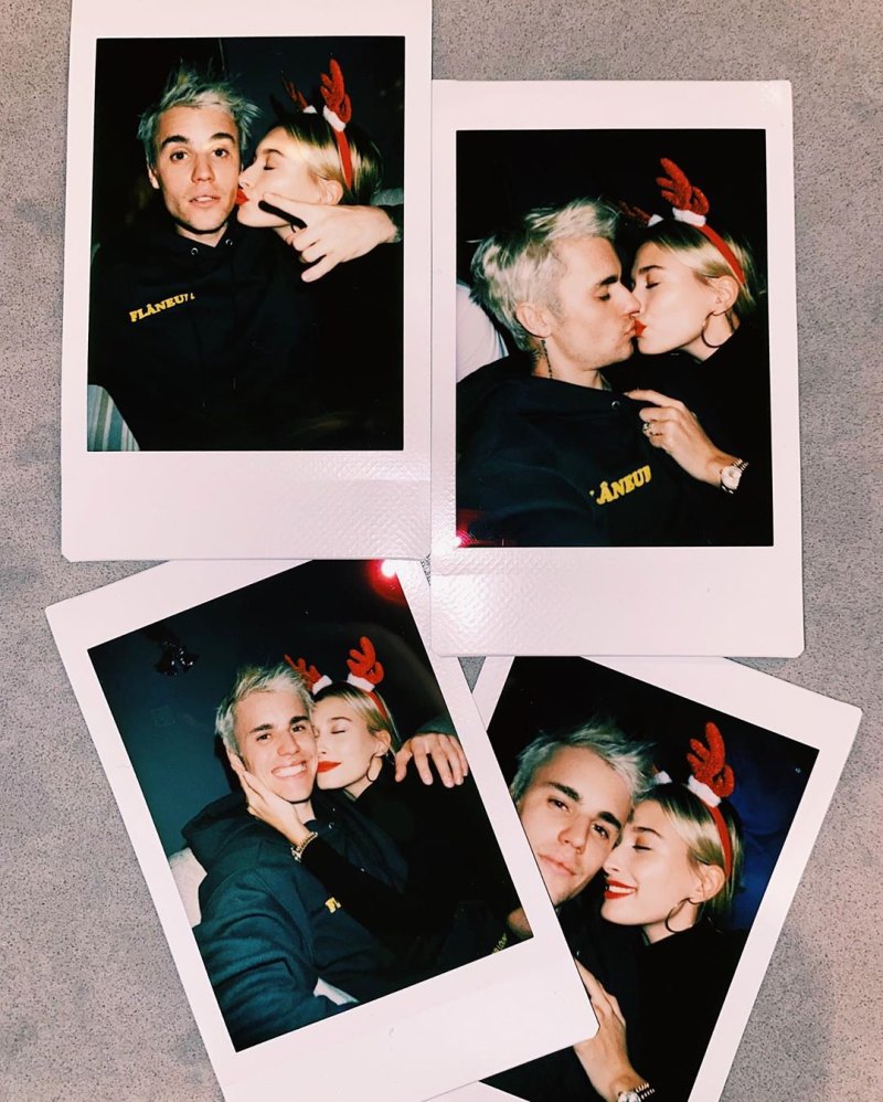 Hailey Baldwin and Justin Bieber Share PDA Christmas Pictures