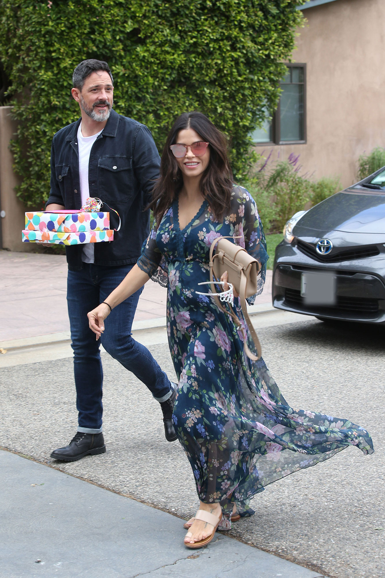 Jenna Dewan and Steve Kazee Take Everly to a Children's Birthday Party