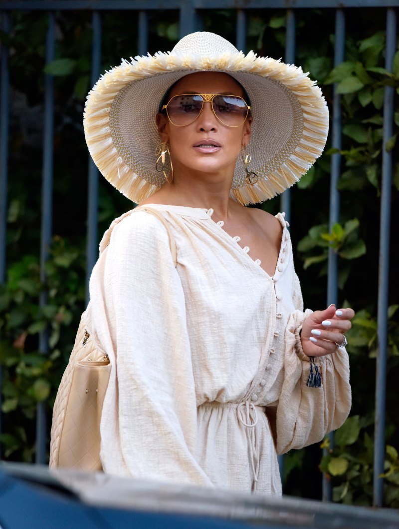 Jennifer Lopez and Alex Rodriguez Hit the Town in Saint-Tropez Rocking Coordinating Outfits