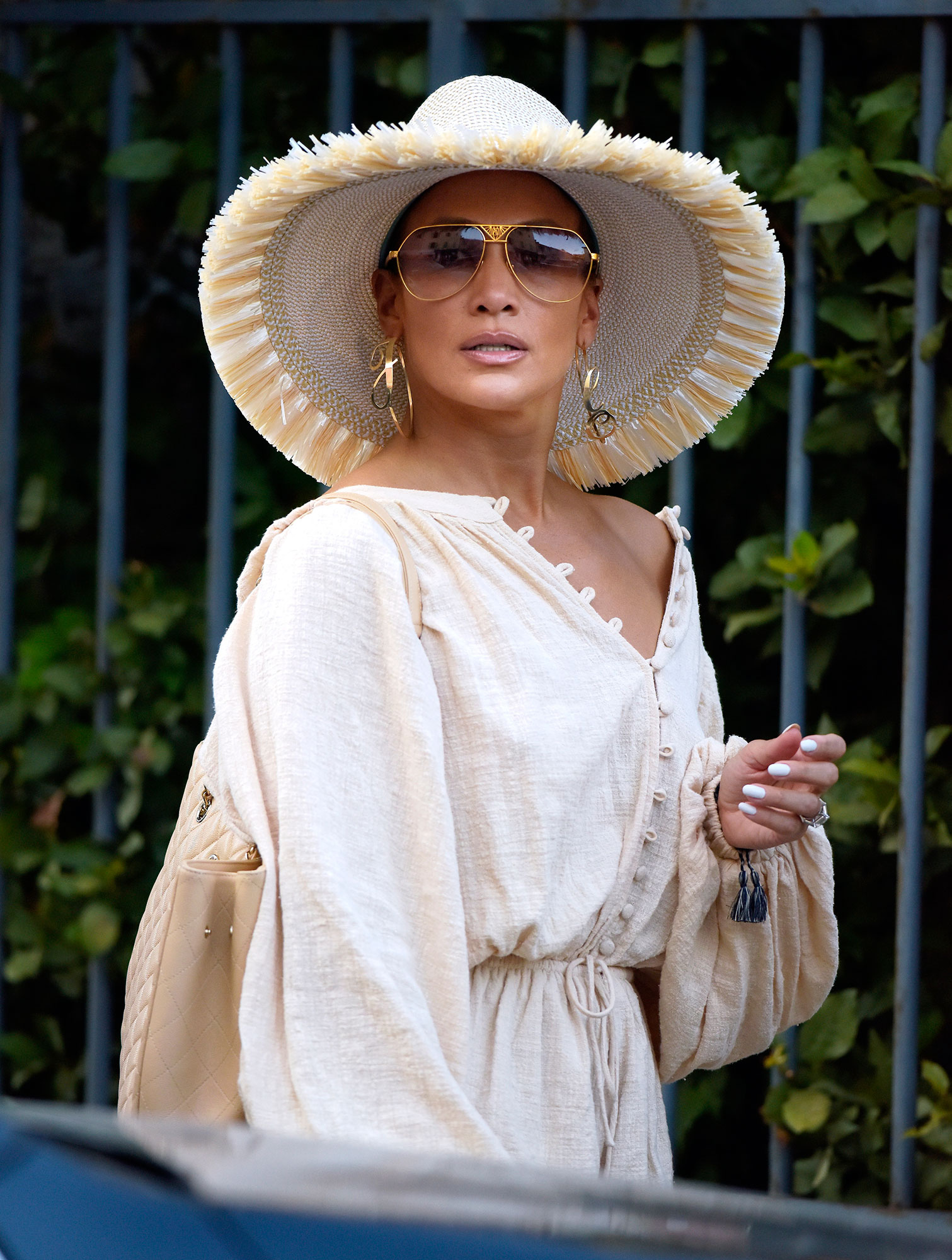Jennifer Lopez and Alex Rodriguez Hit the Town in Saint-Tropez Rocking Coordinating Outfits