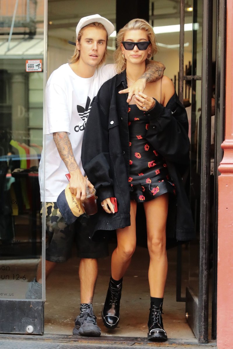 Justin Bieber Walks With Arm Around Hailey Baldwin