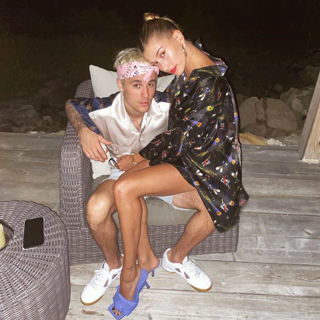 Justin Bieber and Hailey Baldwin Cuddle on Instagram on New Year's Eve 2019
