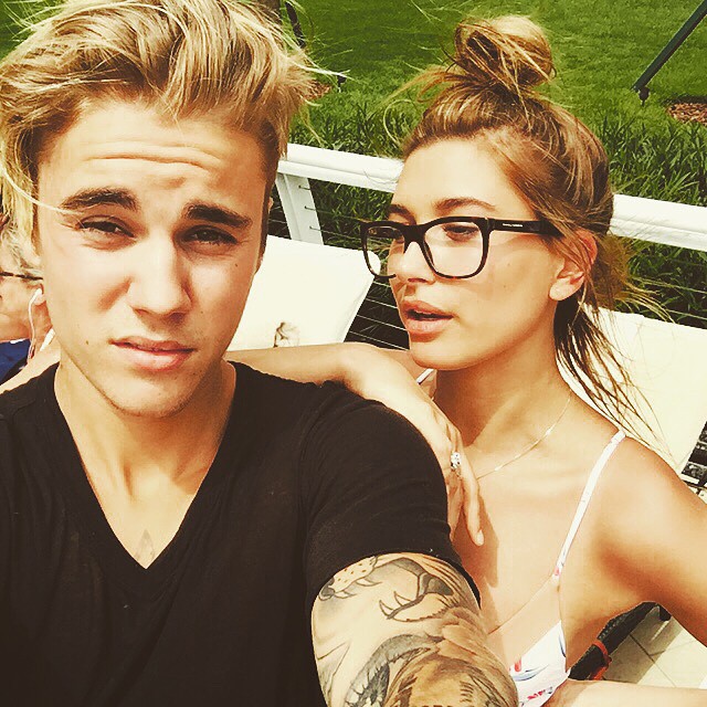 Justin Bieber and Hailey Baldwin Take Selfie in Miami in June 2015