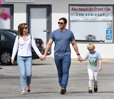 Katherine Schwarzenegger, Chris Pratt and His Son Jack Pratt All Hold Hands During Their Sunday Outing